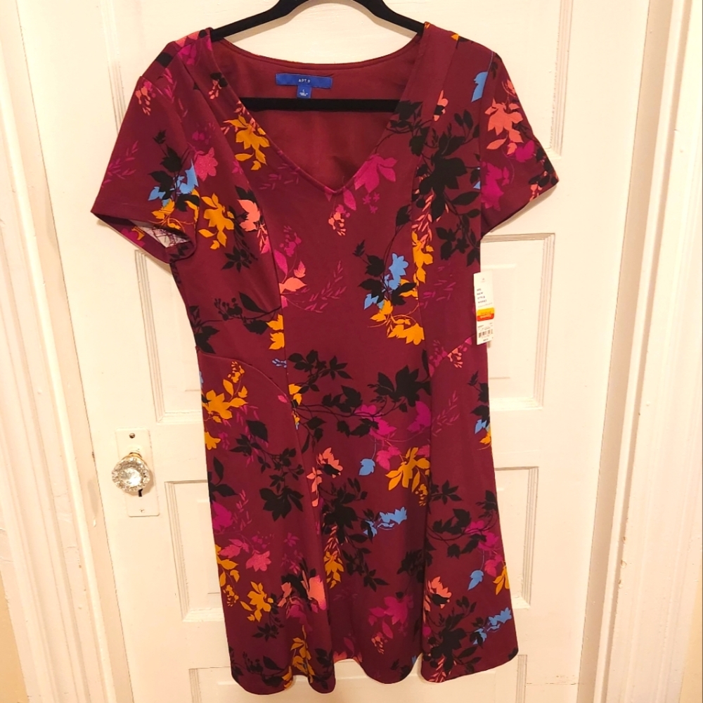 Apt 9 Floral Dress, New/never worn